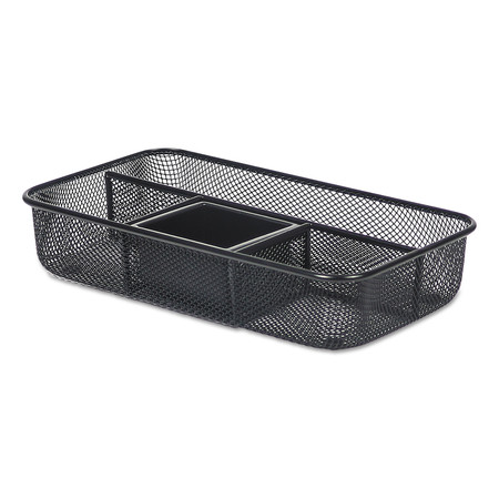 Universal Metal Mesh Organizer Tray, 10 5/8 x 6 x 2, Black UNV20020